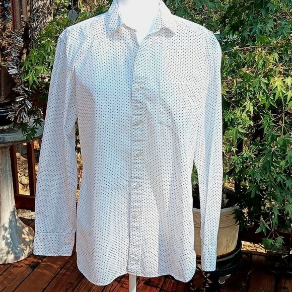 Thompson Shirtings by J. Crew Dotted Shirt - Picture 1 of 10